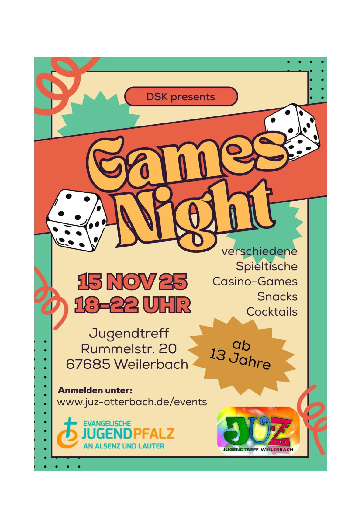 Einladung zur Games Night
